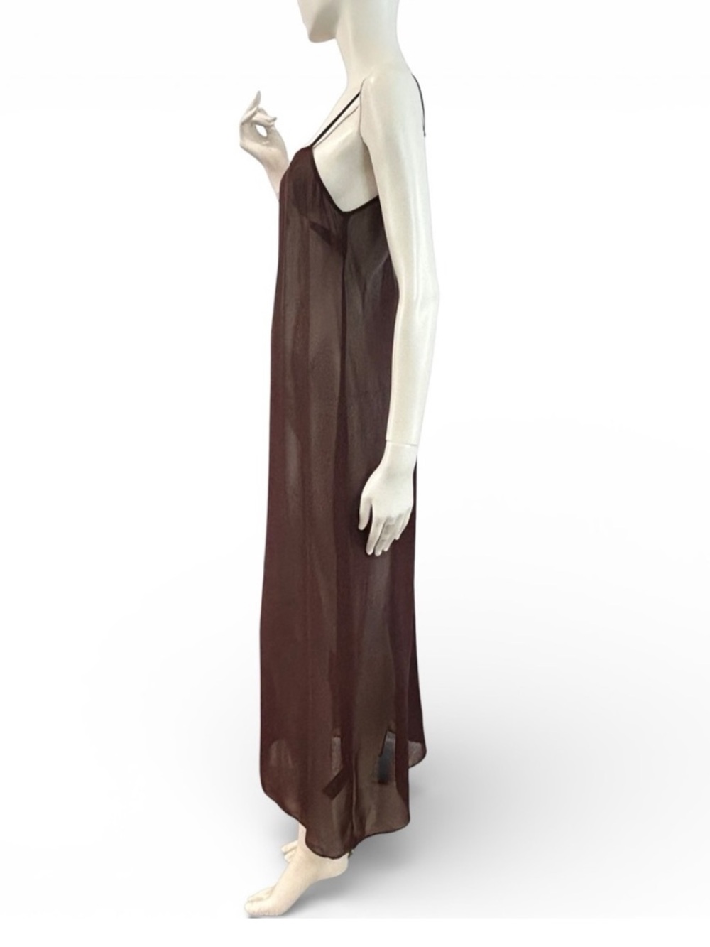 Zara Sheer Maxi Slip Dress NWOT Small - Picture 4 of 11